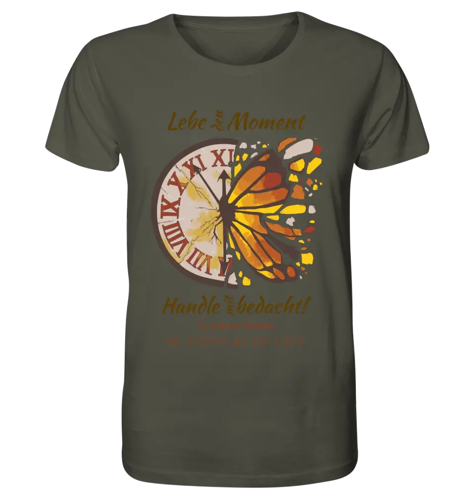 Live the moment • Unisex premium T-shirt XS-5XL made of organic cotton for women &amp; men • Exclusive design • personalized