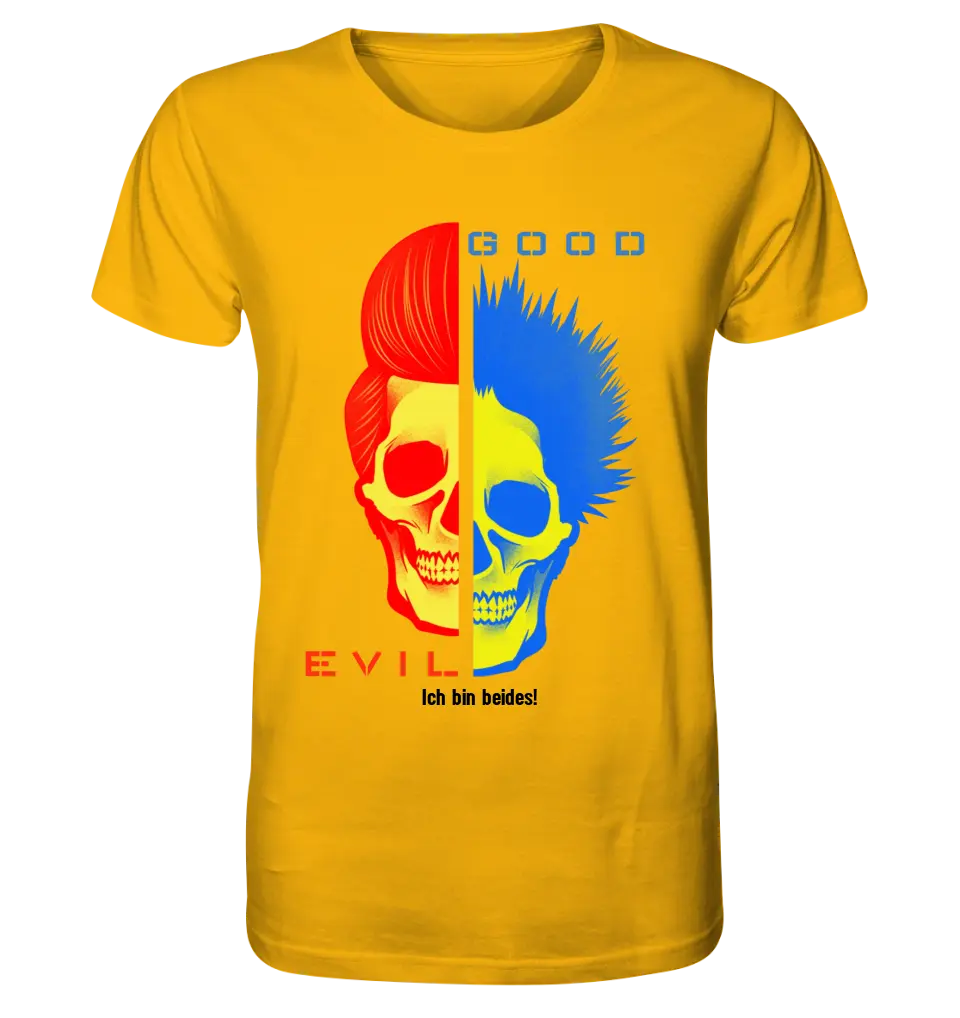 GOOD´N´EVIL - RED-BLUE • Unisex Premium T-Shirt XS-5XL made of organic cotton for women &amp; men • Exclusive design • personalized