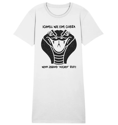 Echte Sternenkarte als Cobra + Text • Ladies Premium T-Shirt Kleid aus Bio-Baumwolle S-2XL  • Exklusivdesign • personalisiert