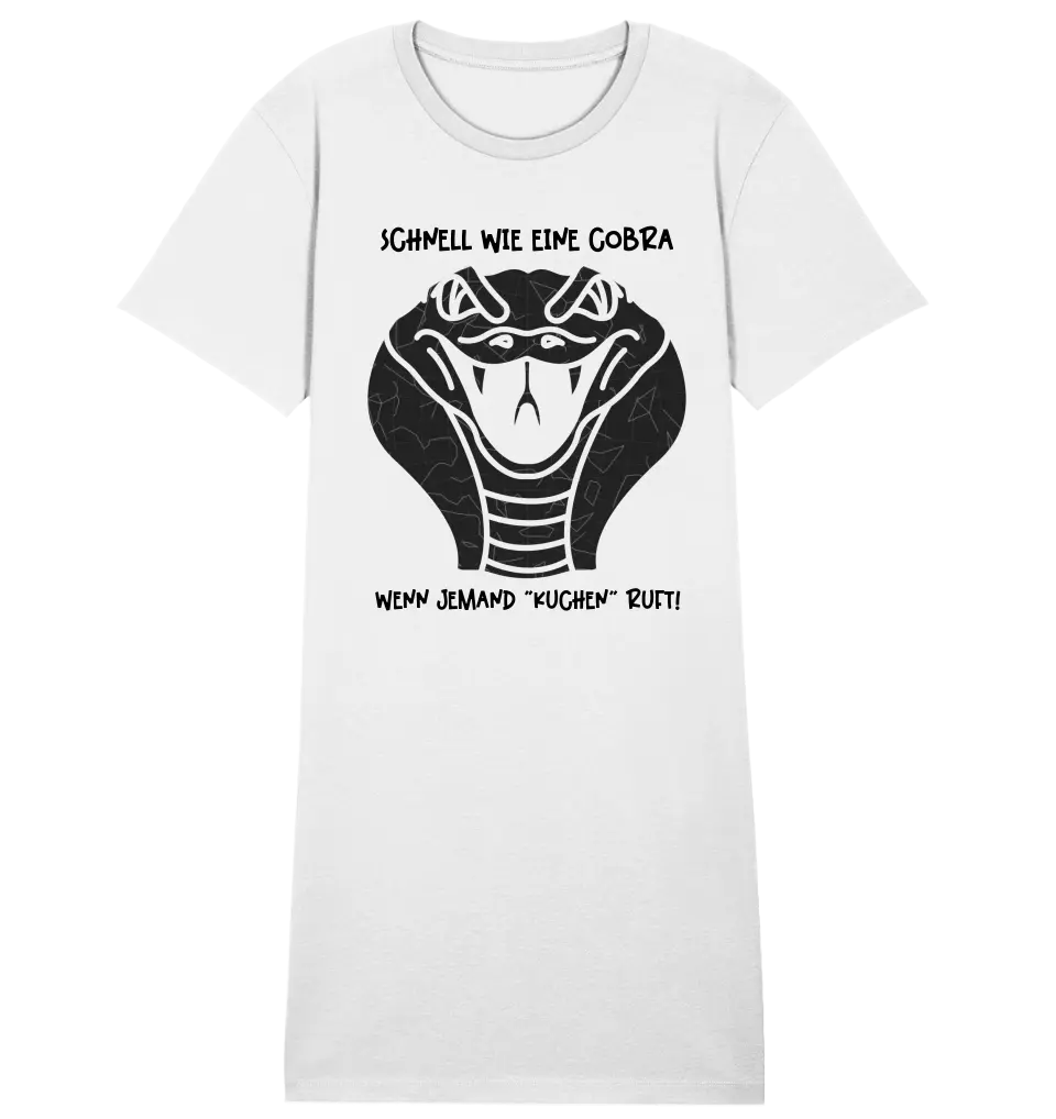 Echte Sternenkarte als Cobra + Text • Ladies Premium T-Shirt Kleid aus Bio-Baumwolle S-2XL  • Exklusivdesign • personalisiert