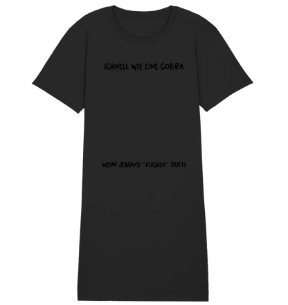 Real star map as a cobra + text • Ladies Premium T-Shirt Dress made of organic cotton S-2XL • Exclusive design • personalized