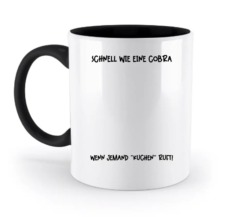 Real star map as a cobra + text • two-tone mug • exclusive design • personalized