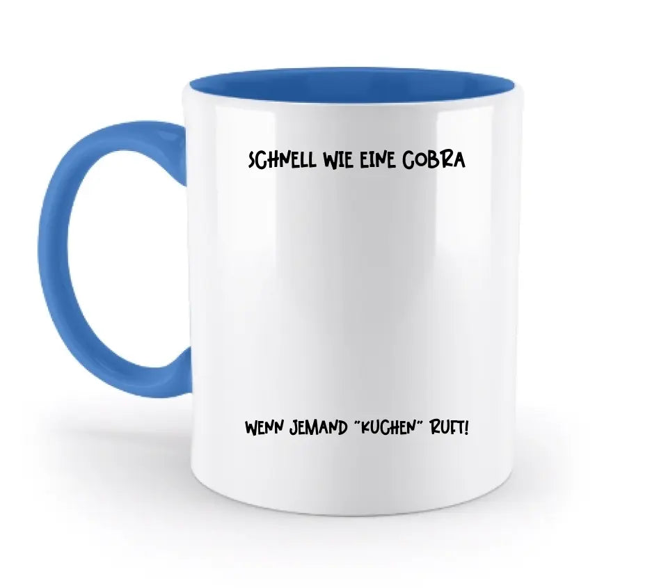 Echte Sternenkarte als Cobra + Text • zweifarbige Tasse  • Exklusivdesign • personalisiert