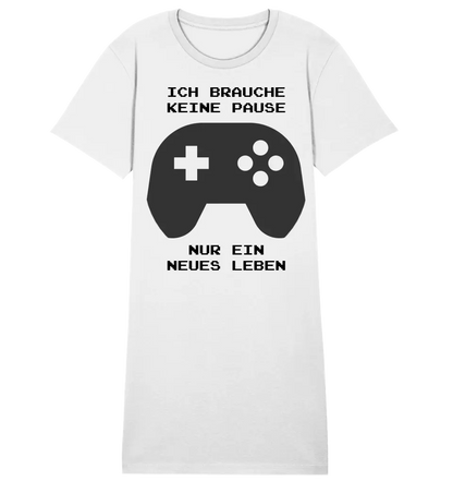 Echte Sternkarte als Controller + Text • Ladies Premium T-Shirt Kleid aus Bio-Baumwolle S-2XL  • Exklusivdesign • personalisiert