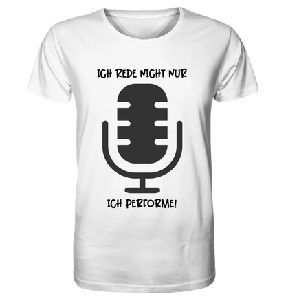 Echte Sternkarte als Mikrofon + Text • Unisex Premium T-Shirt XS-5XL aus Bio-Baumwolle für Damen & Herren • Exklusivdesign • personalisiert