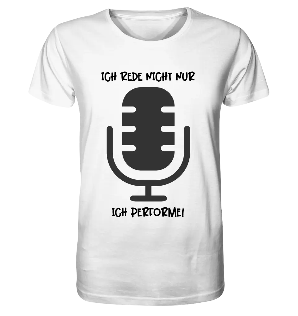 Echte Sternkarte als Mikrofon + Text • Unisex Premium T-Shirt XS-5XL aus Bio-Baumwolle für Damen & Herren • Exklusivdesign • personalisiert