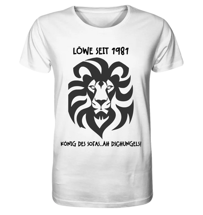 Real star map as a lion + text • Unisex premium T-shirt XS-5XL made of organic cotton for women &amp; men • Exclusive design • personalized