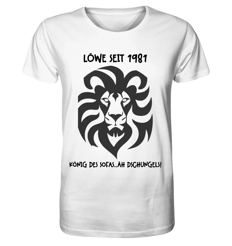 Real star map as a lion + text • Unisex premium T-shirt XS-5XL made of organic cotton for women &amp; men • Exclusive design • personalized