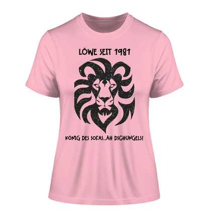 Real star map as a lion + text • Ladies Premium T-Shirt XS-2XL made of organic cotton for women • Exclusive design • personalized