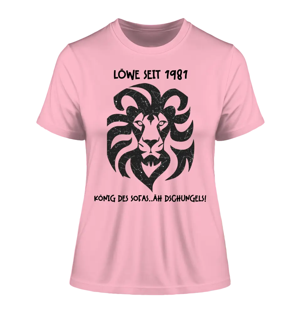 Real star map as a lion + text • Ladies Premium T-Shirt XS-2XL made of organic cotton for women • Exclusive design • personalized