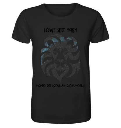 Real star map as a lion + text • Unisex premium T-shirt XS-5XL made of organic cotton for women &amp; men • Exclusive design • personalized