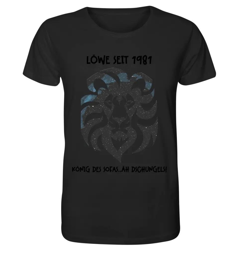 Real star map as a lion + text • Unisex premium T-shirt XS-5XL made of organic cotton for women &amp; men • Exclusive design • personalized