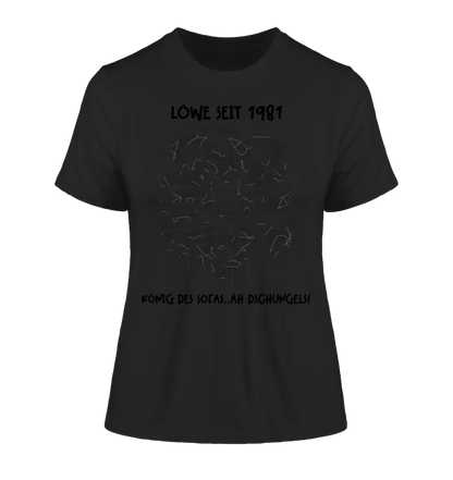 Echte Sternkarte als Löwe + Text • Ladies Premium T-Shirt XS-2XL aus Bio-Baumwolle für Damen • Exklusivdesign • personalisiert