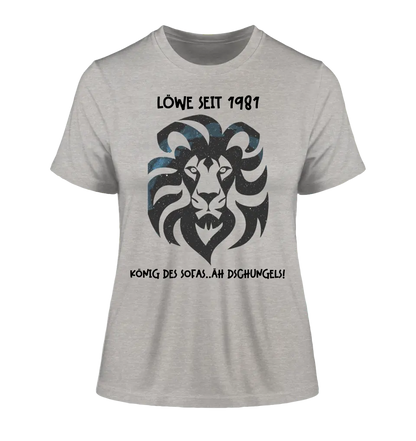 Real star map as a lion + text • Ladies Premium T-Shirt XS-2XL made of organic cotton for women • Exclusive design • personalized