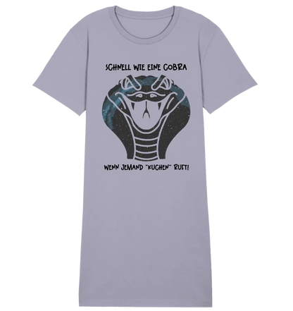 Echte Sternenkarte als Cobra + Text • Ladies Premium T-Shirt Kleid aus Bio-Baumwolle S-2XL  • Exklusivdesign • personalisiert