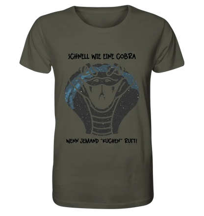 Echte Sternenkarte als Cobra + Text • Unisex Premium T-Shirt XS-5XL aus Bio-Baumwolle für Damen & Herren • Exklusivdesign • personalisiert