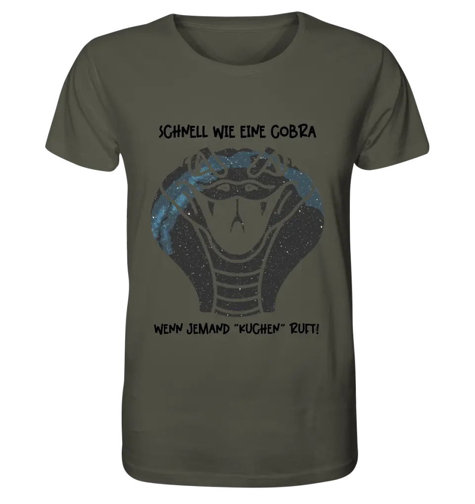 Echte Sternenkarte als Cobra + Text • Unisex Premium T-Shirt XS-5XL aus Bio-Baumwolle für Damen & Herren • Exklusivdesign • personalisiert