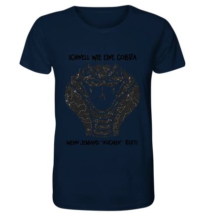 Echte Sternenkarte als Cobra + Text • Unisex Premium T-Shirt XS-5XL aus Bio-Baumwolle für Damen & Herren • Exklusivdesign • personalisiert