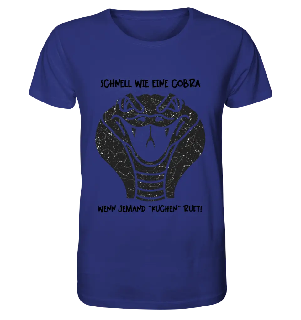 Echte Sternenkarte als Cobra + Text • Unisex Premium T-Shirt XS-5XL aus Bio-Baumwolle für Damen & Herren • Exklusivdesign • personalisiert