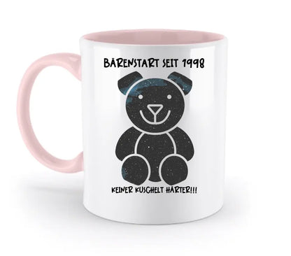 Real star map as a teddy bear + text • two-tone mug • exclusive design • personalized