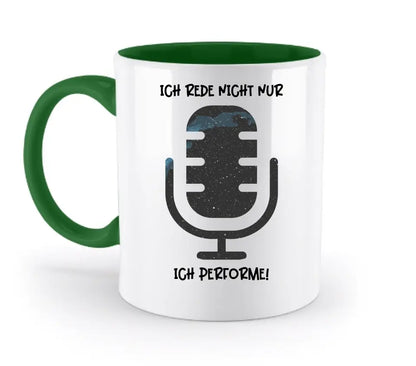 Real star map as microphone + text • two-tone mug • exclusive design • personalized