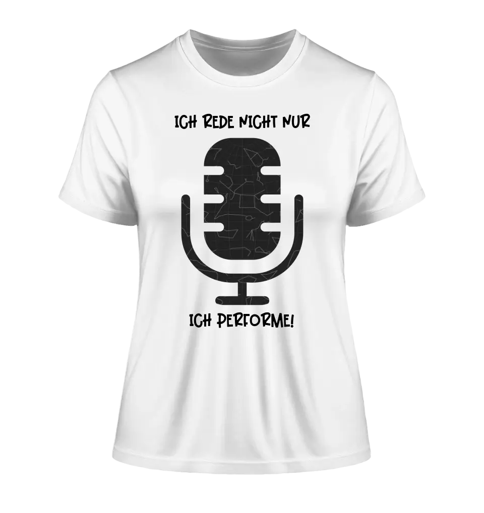 Real star map as microphone + text • Ladies Premium T-Shirt XS-2XL made of organic cotton for women • Exclusive design • personalized