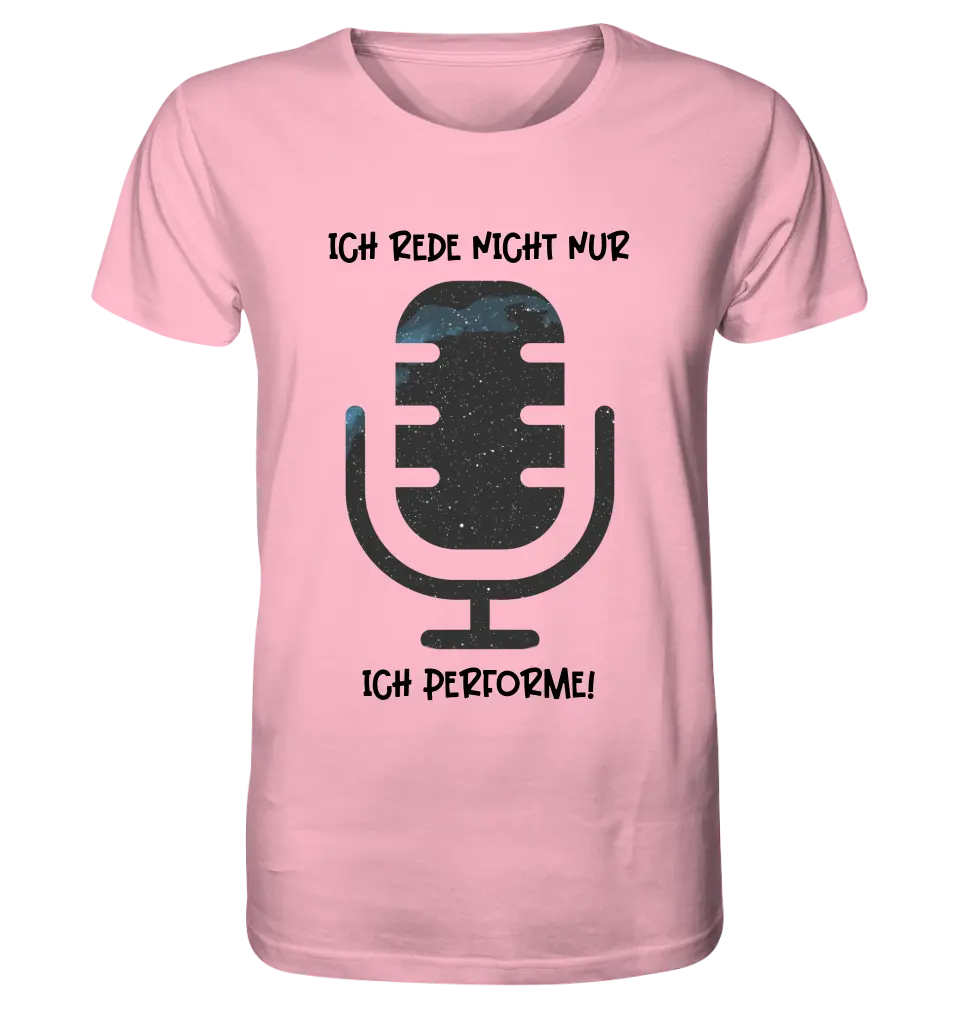 Echte Sternkarte als Mikrofon + Text • Unisex Premium T-Shirt XS-5XL aus Bio-Baumwolle für Damen & Herren • Exklusivdesign • personalisiert