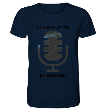 Real star map as microphone + text • Unisex premium T-shirt XS-5XL made of organic cotton for women &amp; men • Exclusive design • personalized