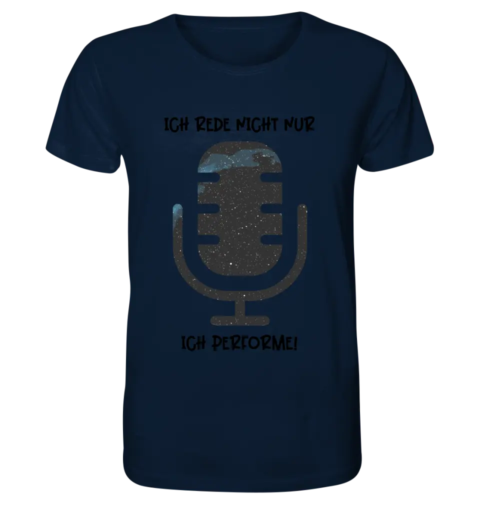 Real star map as microphone + text • Unisex premium T-shirt XS-5XL made of organic cotton for women &amp; men • Exclusive design • personalized