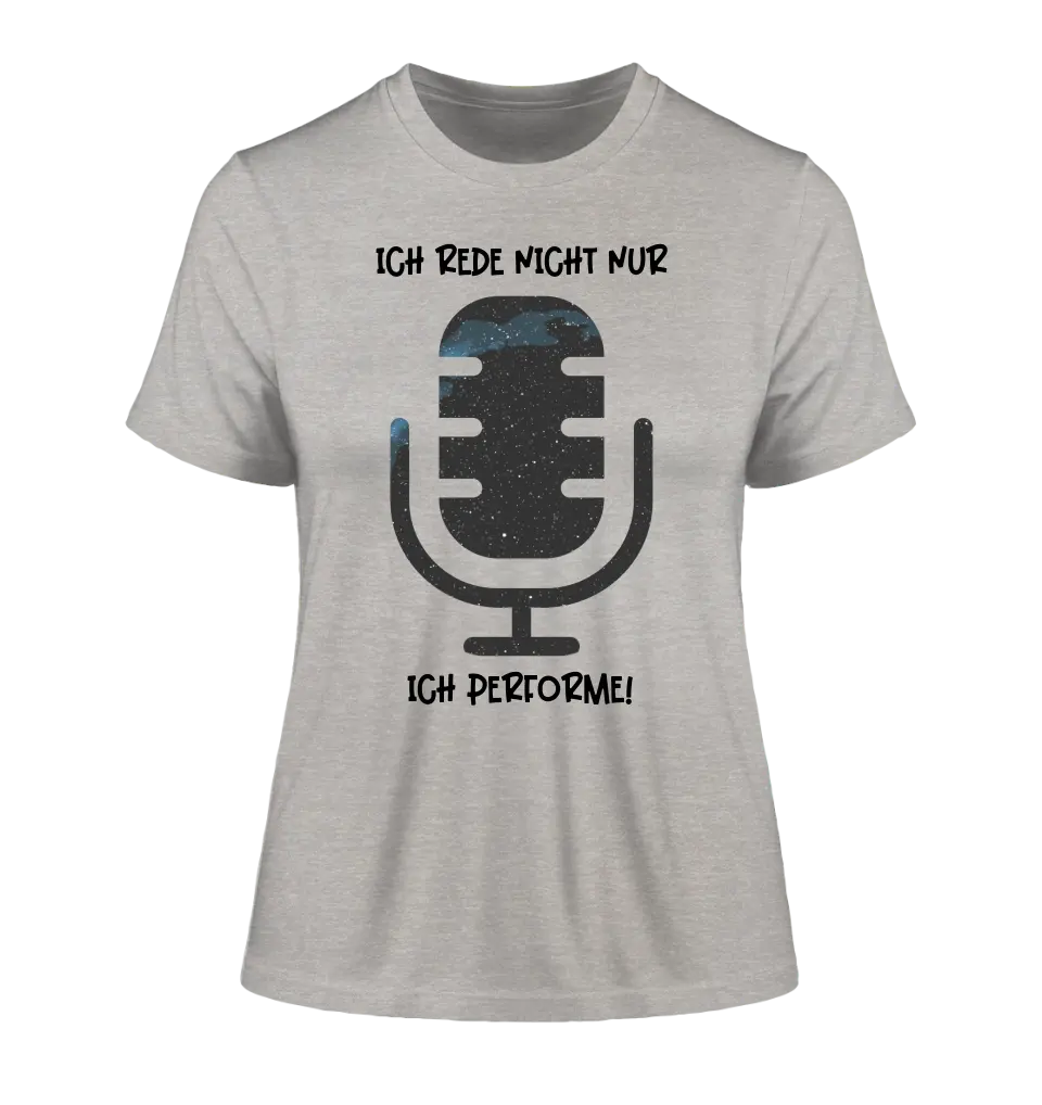 Real star map as microphone + text • Ladies Premium T-Shirt XS-2XL made of organic cotton for women • Exclusive design • personalized