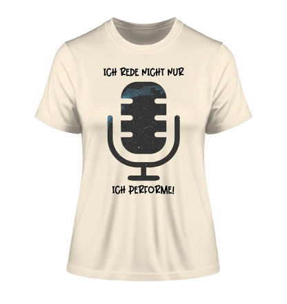 Real star map as microphone + text • Ladies Premium T-Shirt XS-2XL made of organic cotton for women • Exclusive design • personalized