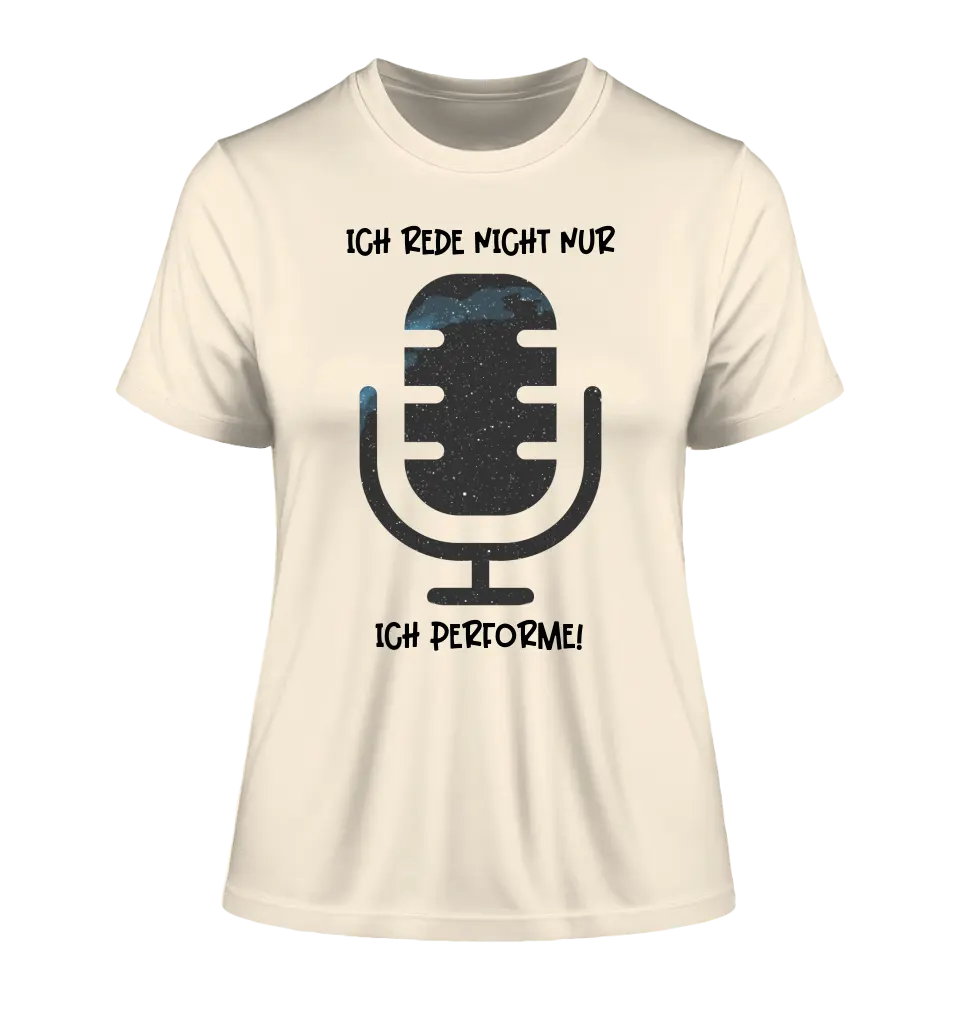 Real star map as microphone + text • Ladies Premium T-Shirt XS-2XL made of organic cotton for women • Exclusive design • personalized