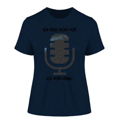 Real star map as microphone + text • Ladies Premium T-Shirt XS-2XL made of organic cotton for women • Exclusive design • personalized