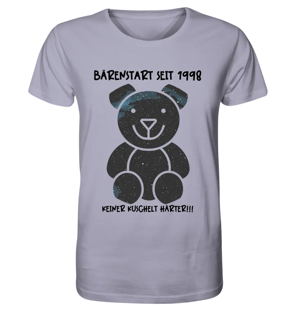 Echte Sternenkarte als Teddybär + Text • Unisex Premium T-Shirt XS-5XL aus Bio-Baumwolle für Damen & Herren • Exklusivdesign • personalisiert