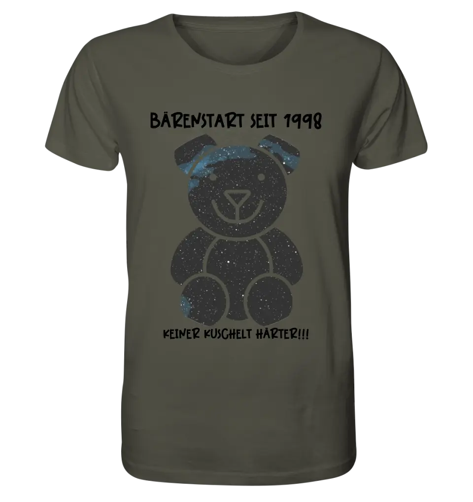 Real star map as a teddy bear + text • Unisex premium T-shirt XS-5XL made of organic cotton for women &amp; men • Exclusive design • personalized