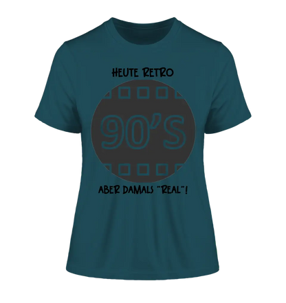 Echte Sternkarte 90s + Text • Ladies Premium T-Shirt XS-2XL aus Bio-Baumwolle für Damen • Exklusivdesign • personalisiert