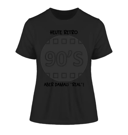 Echte Sternkarte 90s + Text • Ladies Premium T-Shirt XS-2XL aus Bio-Baumwolle für Damen • Exklusivdesign • personalisiert