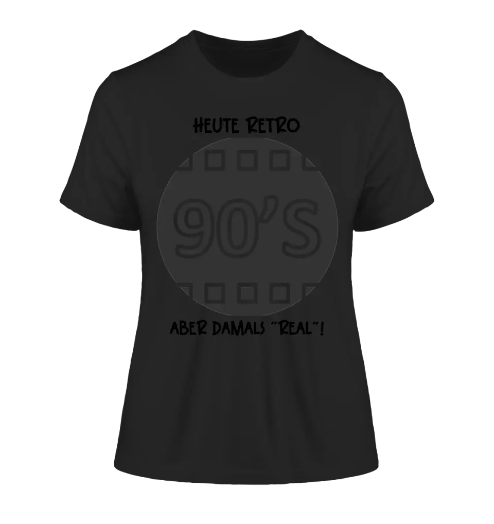 Echte Sternkarte 90s + Text • Ladies Premium T-Shirt XS-2XL aus Bio-Baumwolle für Damen • Exklusivdesign • personalisiert