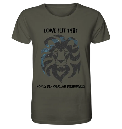 Real star map as a lion + text • Unisex premium T-shirt XS-5XL made of organic cotton for women &amp; men • Exclusive design • personalized