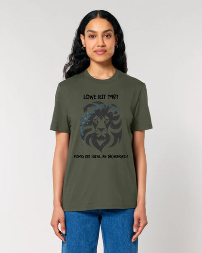 Real star map as a lion + text • Unisex premium T-shirt XS-5XL made of organic cotton for women &amp; men • Exclusive design • personalized