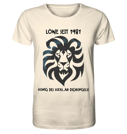 Real star map as a lion + text • Unisex premium T-shirt XS-5XL made of organic cotton for women &amp; men • Exclusive design • personalized