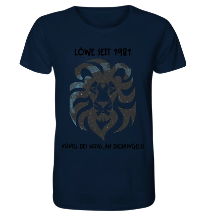 Real star map as a lion + text • Unisex premium T-shirt XS-5XL made of organic cotton for women &amp; men • Exclusive design • personalized