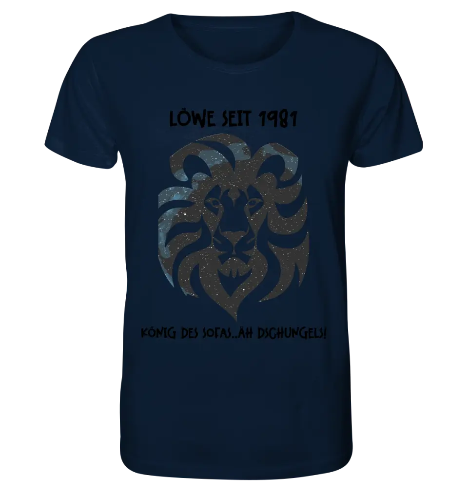 Real star map as a lion + text • Unisex premium T-shirt XS-5XL made of organic cotton for women &amp; men • Exclusive design • personalized