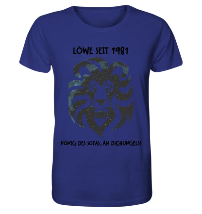 Real star map as a lion + text • Unisex premium T-shirt XS-5XL made of organic cotton for women &amp; men • Exclusive design • personalized