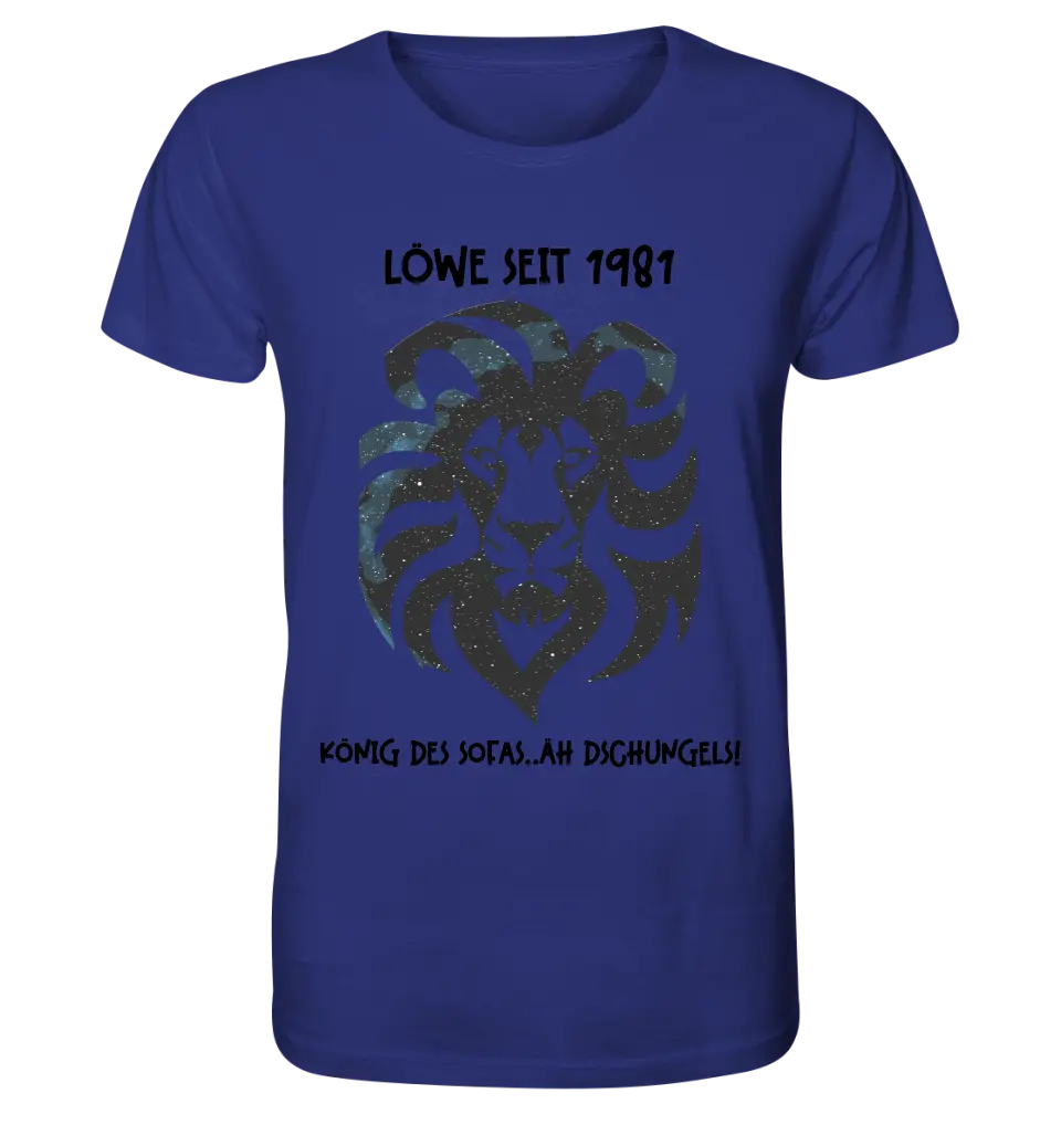 Real star map as a lion + text • Unisex premium T-shirt XS-5XL made of organic cotton for women &amp; men • Exclusive design • personalized