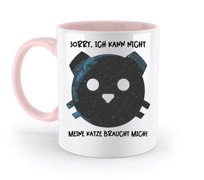 Echte Sternenkarte als Katze + Text • zweifarbige Tasse  • Exklusivdesign • personalisiert