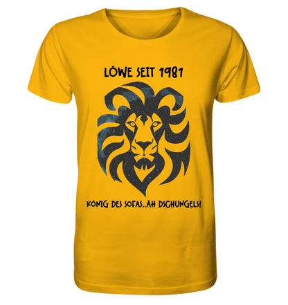 Real star map as a lion + text • Unisex premium T-shirt XS-5XL made of organic cotton for women &amp; men • Exclusive design • personalized