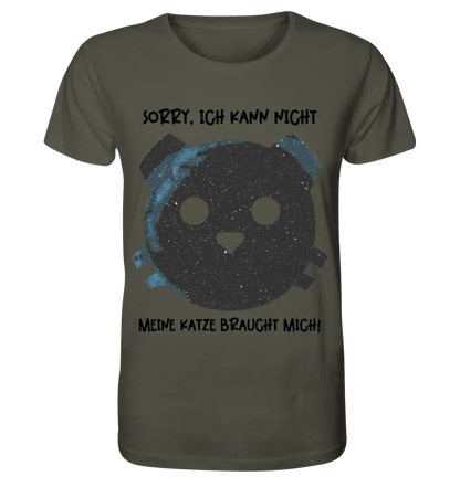 Real star map as a cat + text • Unisex premium T-shirt XS-5XL made of organic cotton for women &amp; men • Exclusive design • personalized