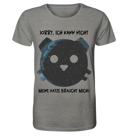 Echte Sternenkarte als Katze + Text • Unisex Premium T-Shirt XS-5XL aus Bio-Baumwolle für Damen & Herren • Exklusivdesign • personalisiert