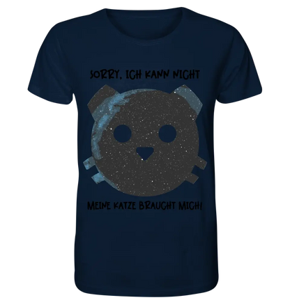 Real star map as a cat + text • Unisex premium T-shirt XS-5XL made of organic cotton for women &amp; men • Exclusive design • personalized